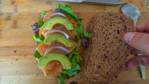 Salmon, Avocado & Onion - 2 Sandwich Styles 🥪🥖 (Classic & Baguette)