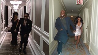 DDG & India Love Recreate Kanye & Kim's Iconic Hallway Photo
