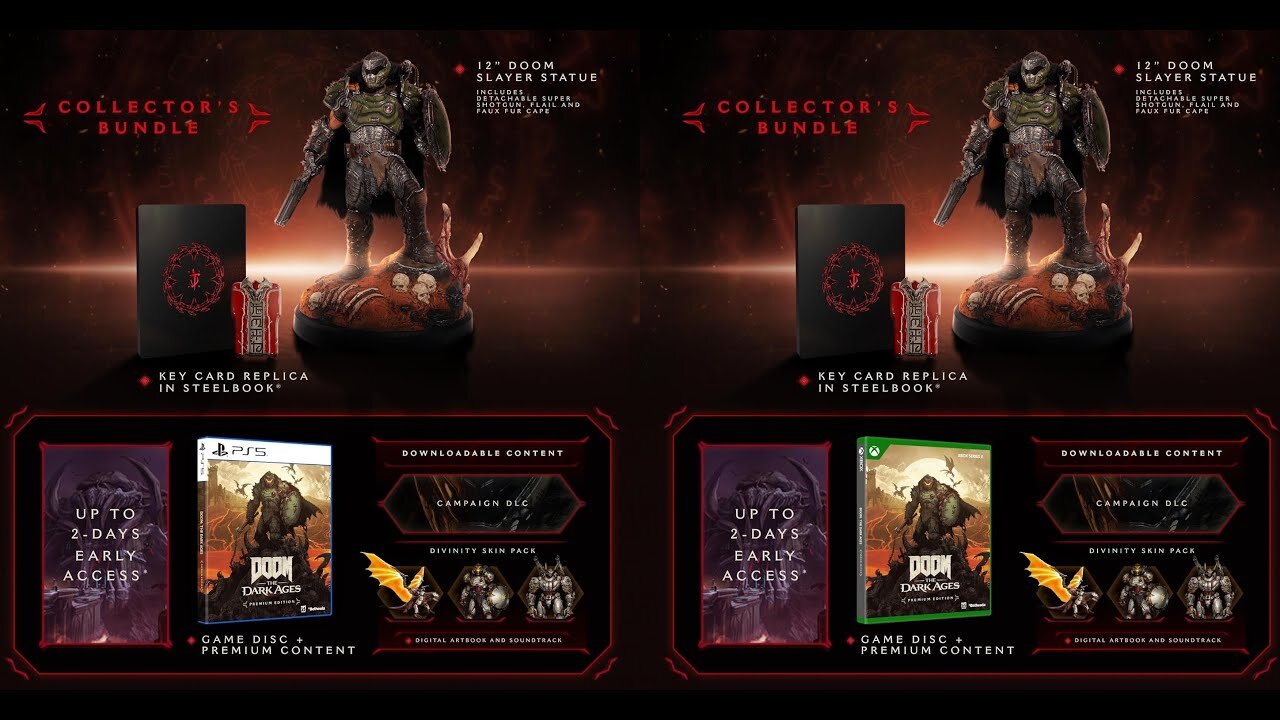 DOOM: The Dark Ages [PS5 - Xbox Series X - Collector's Bundle] Plus Trailer