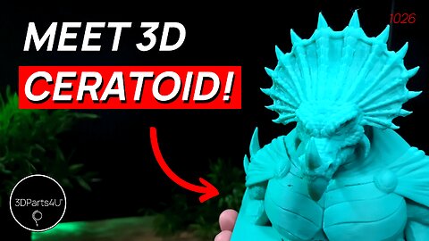 🐲 Ceratoid 3D Character - 3D Printed Character - Dream Box Comics - TS Art Design