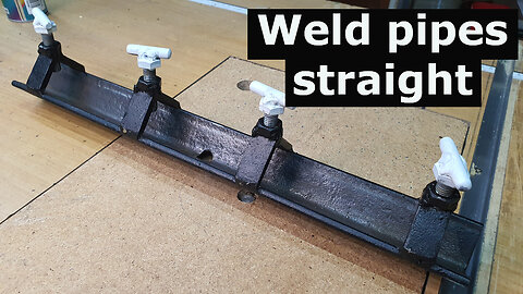 How to weld your steel pipes straight!