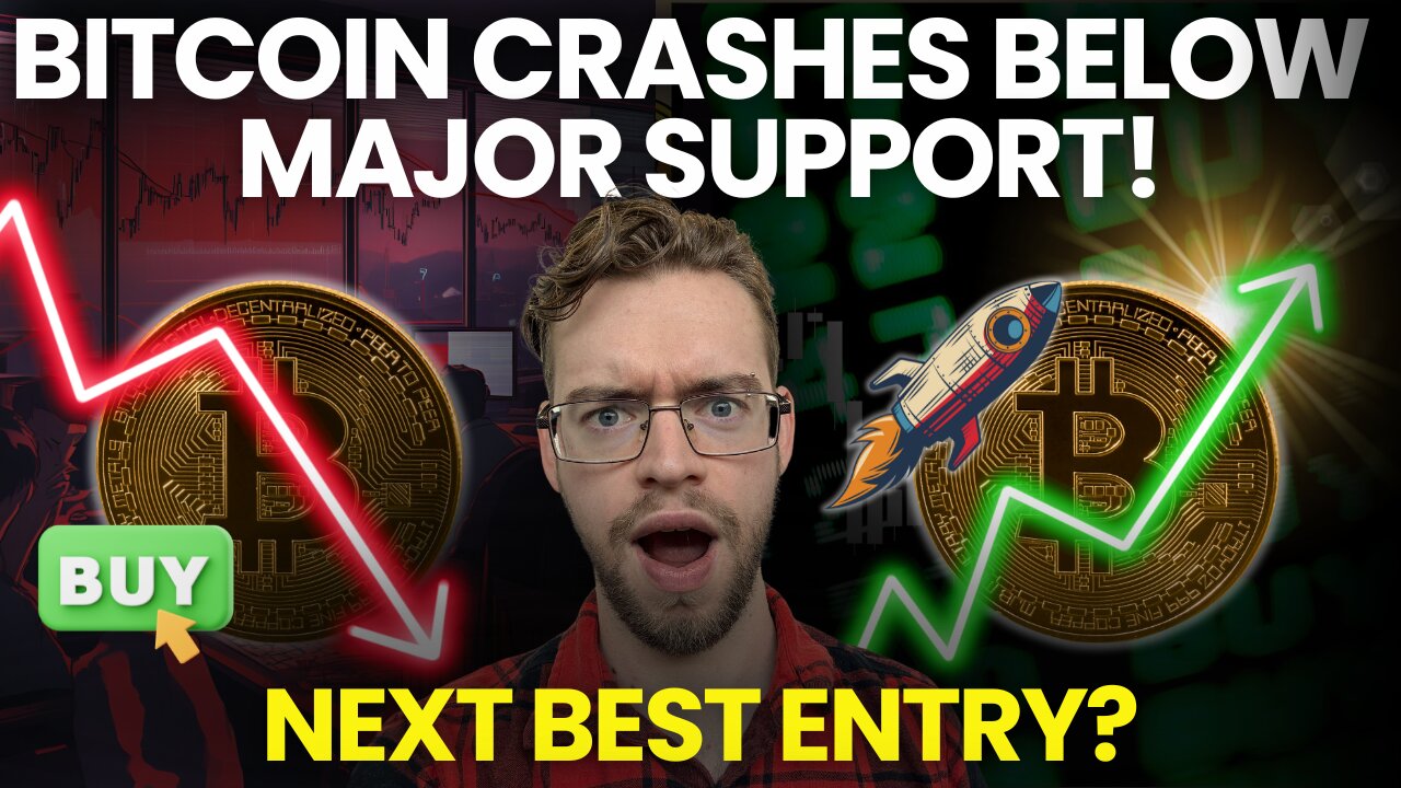 Bitcoin NEXT BEST Entry After Breaking Major Support?