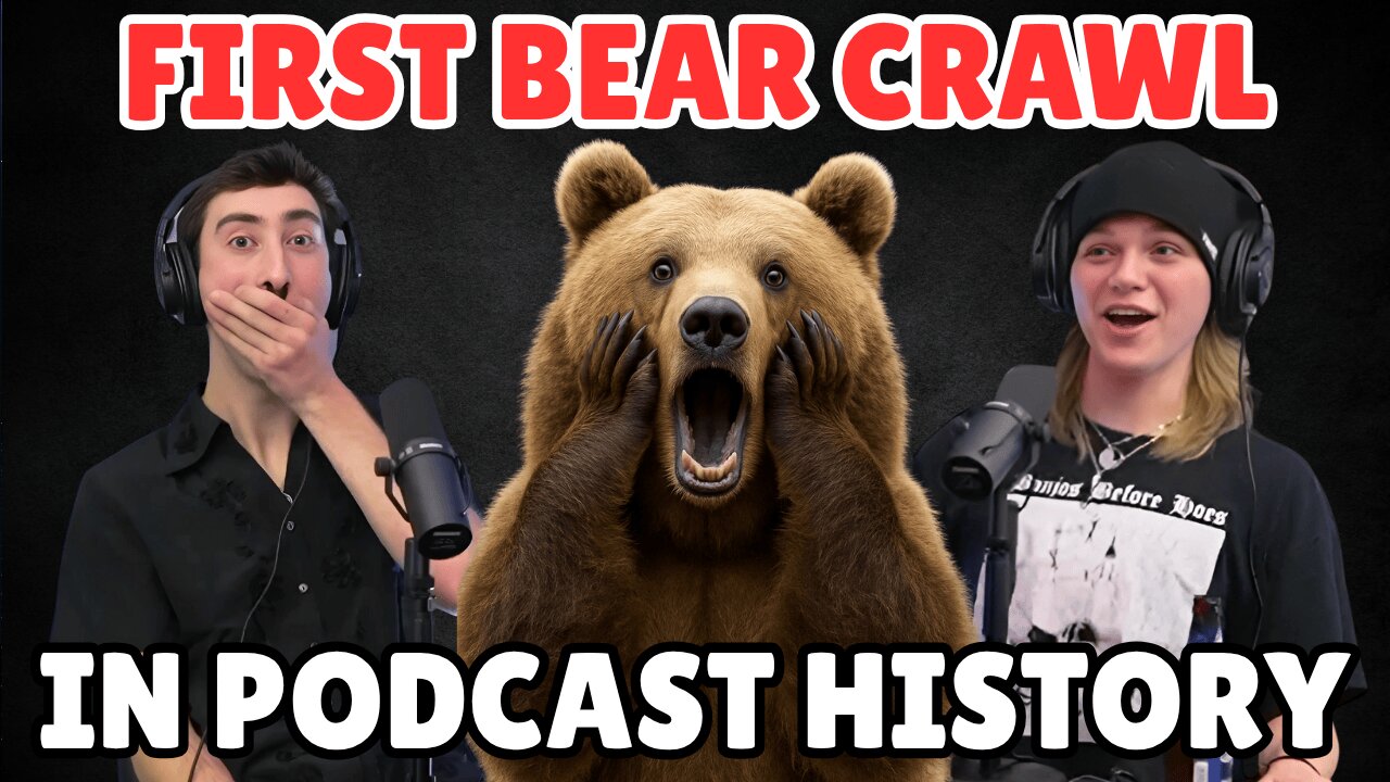 HE DID WHAT?! Andrew Lyng Bear Crawls Across the Podcast Desk! 🐻
