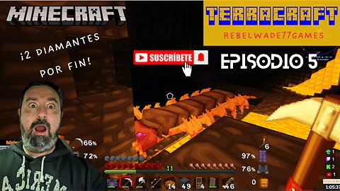💎 ¡ENCONTRAMOS DIAMANTES! + Cofre y respawn de esqueletos ⚔️ | Terracraft Ep.5