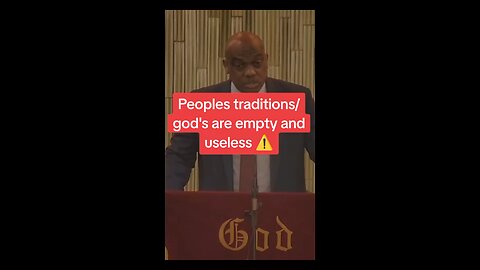 Peoples traditions are empty and useless!!