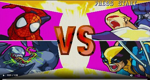 Spiderman + Venom vs Capt. Commando Wolverine