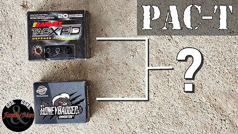 PAC-T Testing: 115gr. Barnes TAC-XPD vs 125gr. Black Hills Honey Badger (9mm Luger)