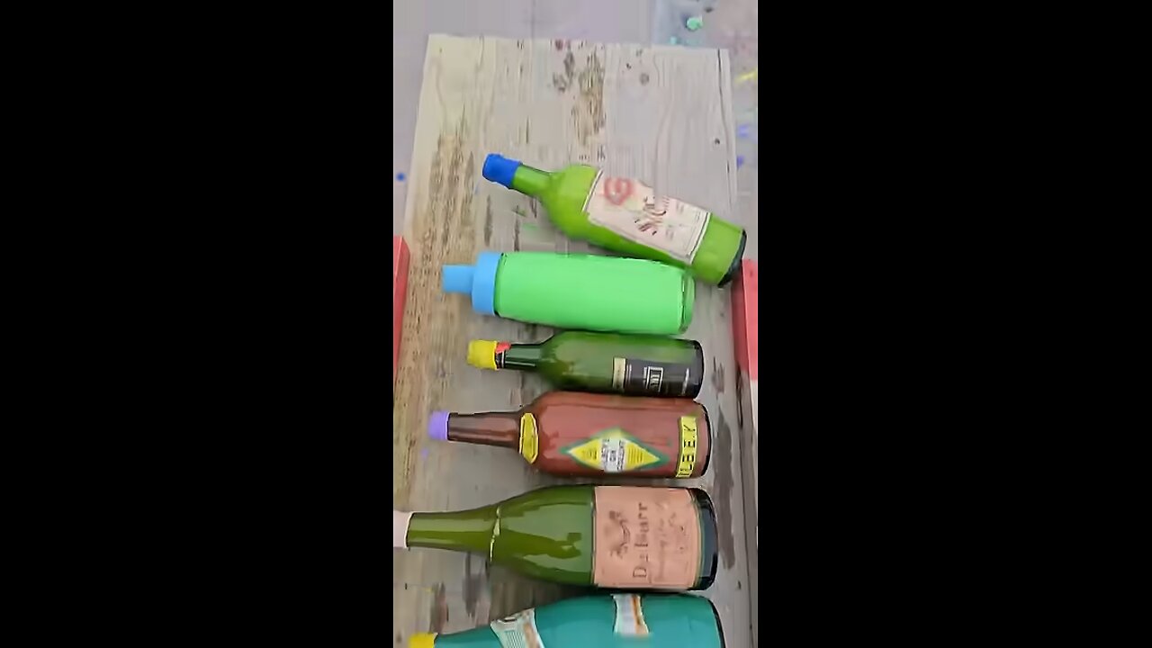 Crushing Crunchy & Soft Things ! Breaking Glass Bottles