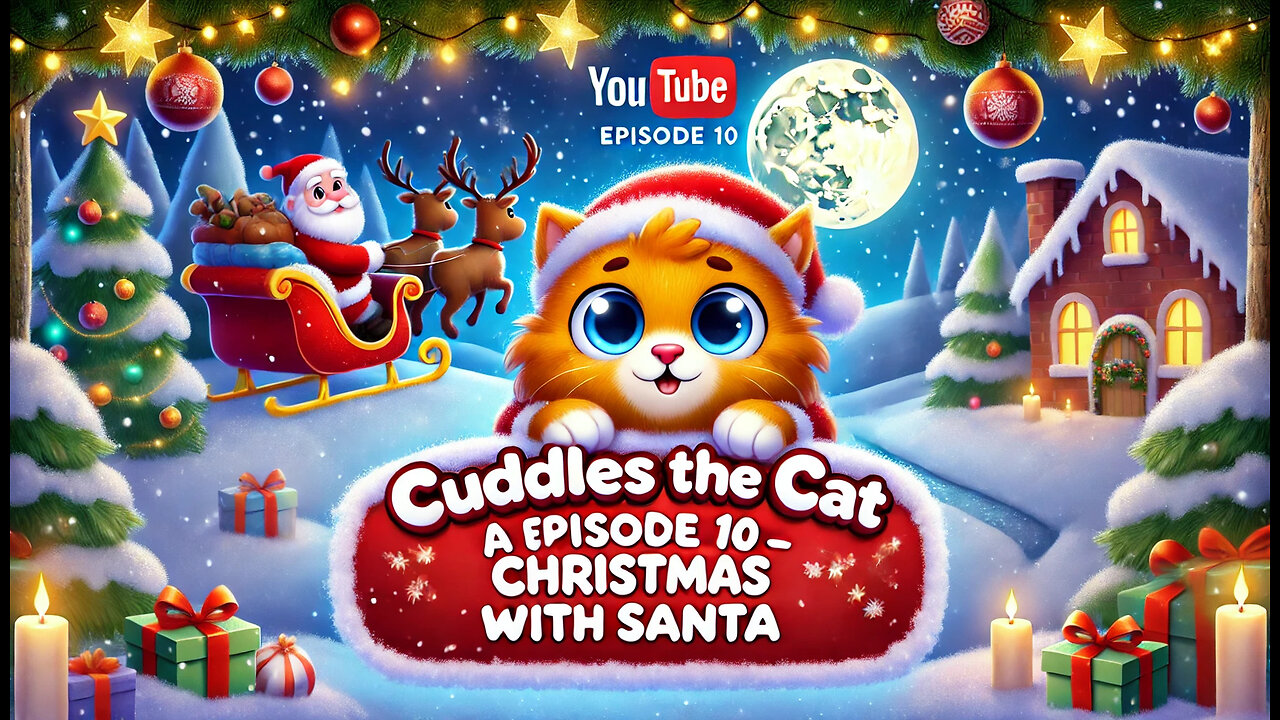 THE DAILYYY STORIES | CUDDLES THE CAT - EPISODE 10 | A MAGICAL CHRISTMAS WITH SANTA