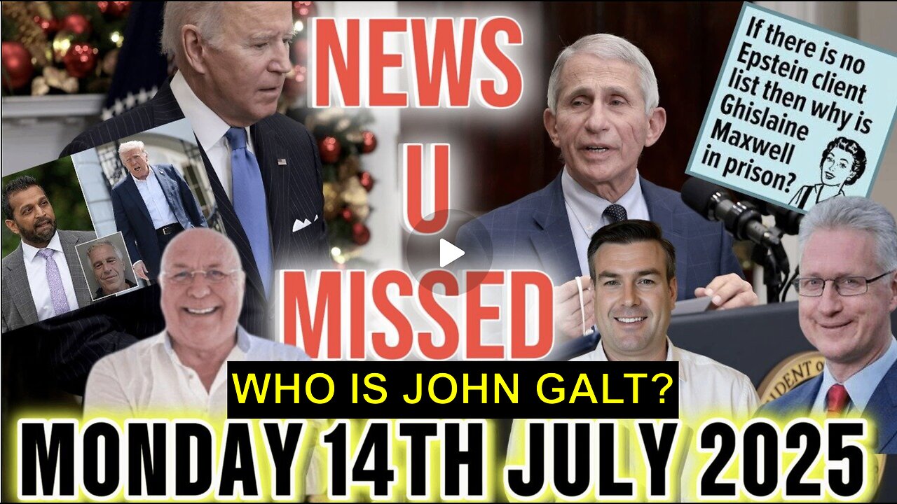 Charlie Ward DAILY NEWS- MIGRANTS FORM UN MILITARY, FAUCI PARDON DONE BY AUTOPEN. WHO IS John Galt?