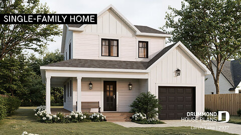 Larch Lake House Plan | Rear-Oriented Layout by Drummond House Plans