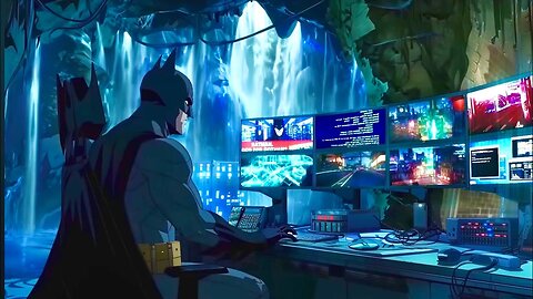 Batcave Rain Sleep Relaxation Visuals
