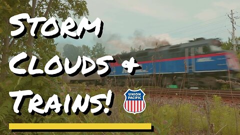 Railfanning Wheaton, IL: Union Pacific Freight & Metra Trains Under Stormy Skies