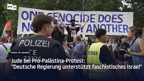 Jude bei Pro-Palästina-Protest: "Deutsche Regierung unterstützt faschistisches Israel"