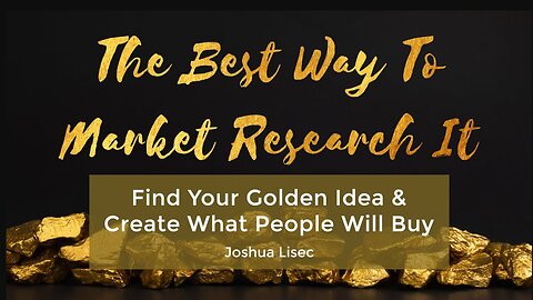 The Best Way to Market Research It w/ Celebrity Ghostwriter & Persuasive Writing Coach Joshua Lisec