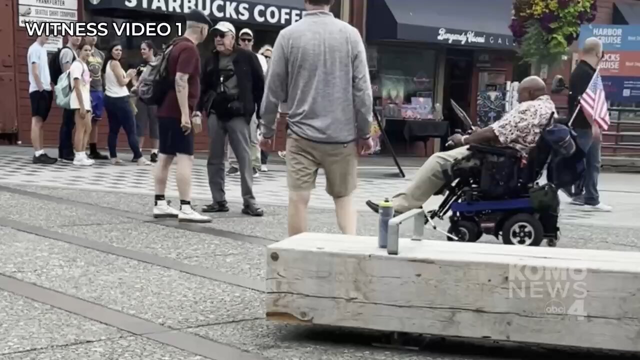 Video shows Seattle waterfront shooting of man in wheelchair over alleged
