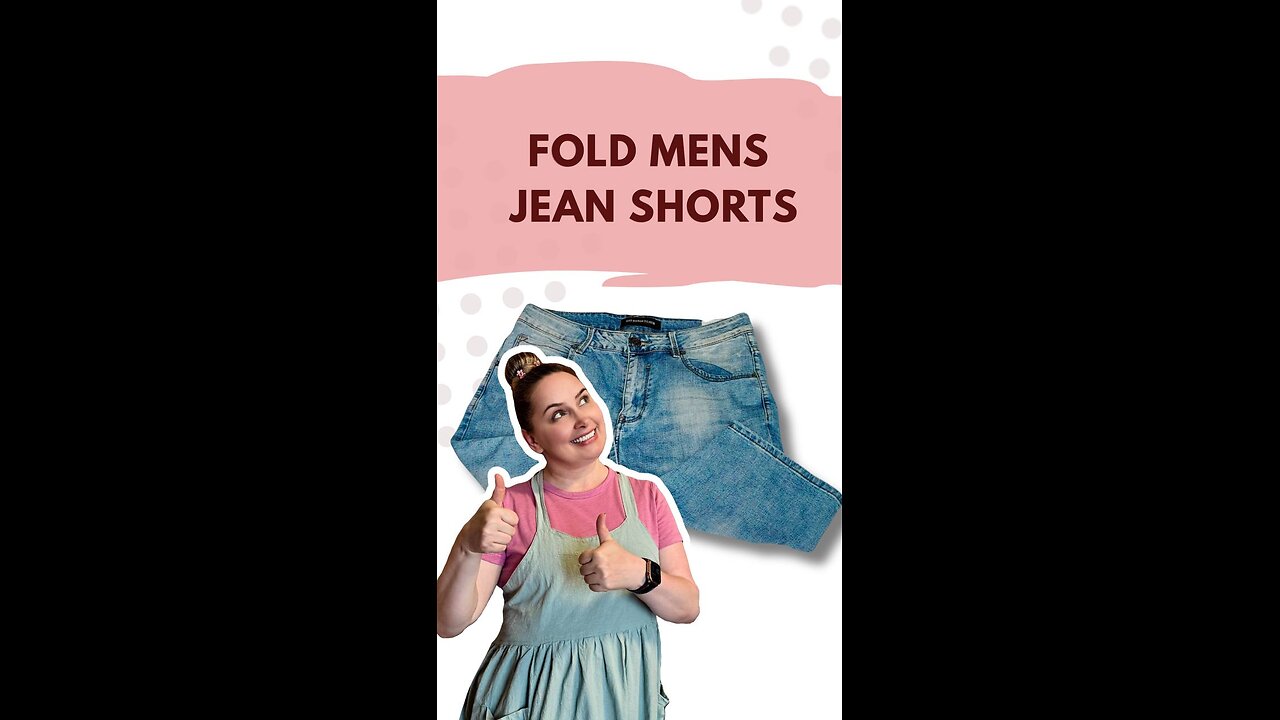 Fold Jean Shorts the Smart Way | Space-Saving Closet Hack