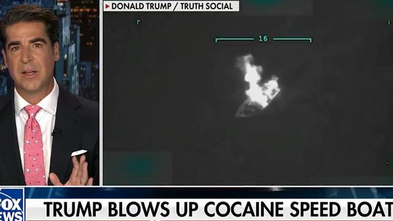 Jesse Watters - 🚨BREAKING： TRUMP STRIKES A CARTEL COCAINE SPEEDBOAT 🚨 The U.S. Milit...