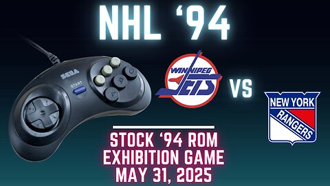 NHL '94: Jets (Icestorm NHL94) at Rangers (Len the Lengend) {Genesis} - Exhibition 135 (OT!)