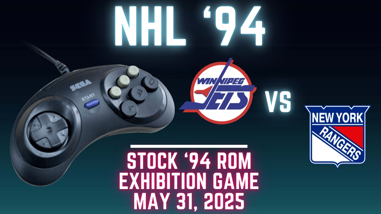 NHL 94: Jets (Icestorm NHL94) at Rangers (Len the Lengend) {Genesis} - Exhibition 135 (OT!)