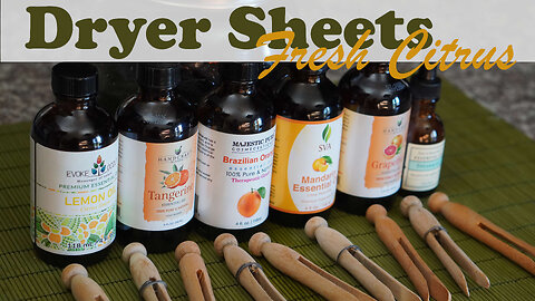 Homemade Dryer Sheets: Fresh Citrus
