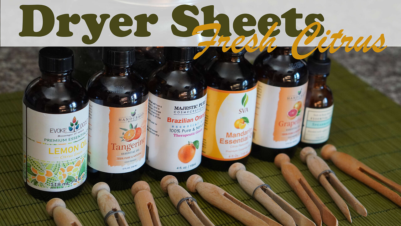 Homemade Dryer Sheets: Fresh Citrus