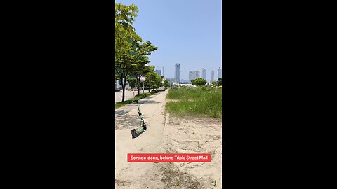 ...behind Triple Street Mall in Songdo, Korea, June 25
