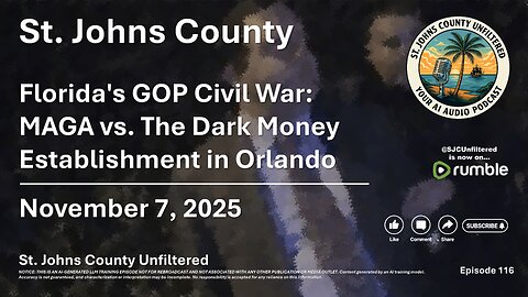 Episode 116 - Florida's GOP Civil War: MAGA vs. The Dark Money Establishment in Orlando
