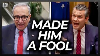 Pete Hegseth Humiliates Chuck Schumer in Front of the Press