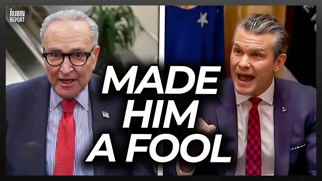 Pete Hegseth Humiliates Chuck Schumer in Front of the Press