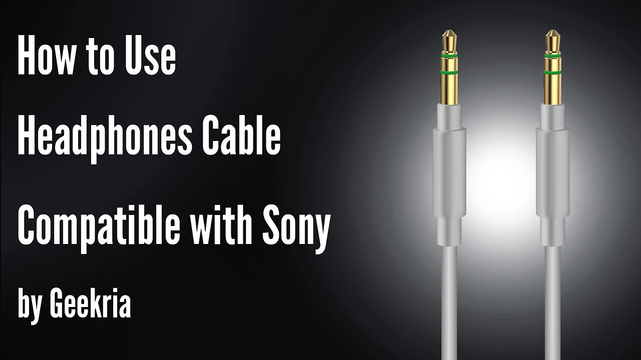 How to Use Headphones Cable With Mic and Inline Control Compatible with Sony by Geekria