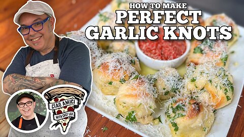 Chef Leo's Garlic Knots in the Blackstone Pizza Oven
