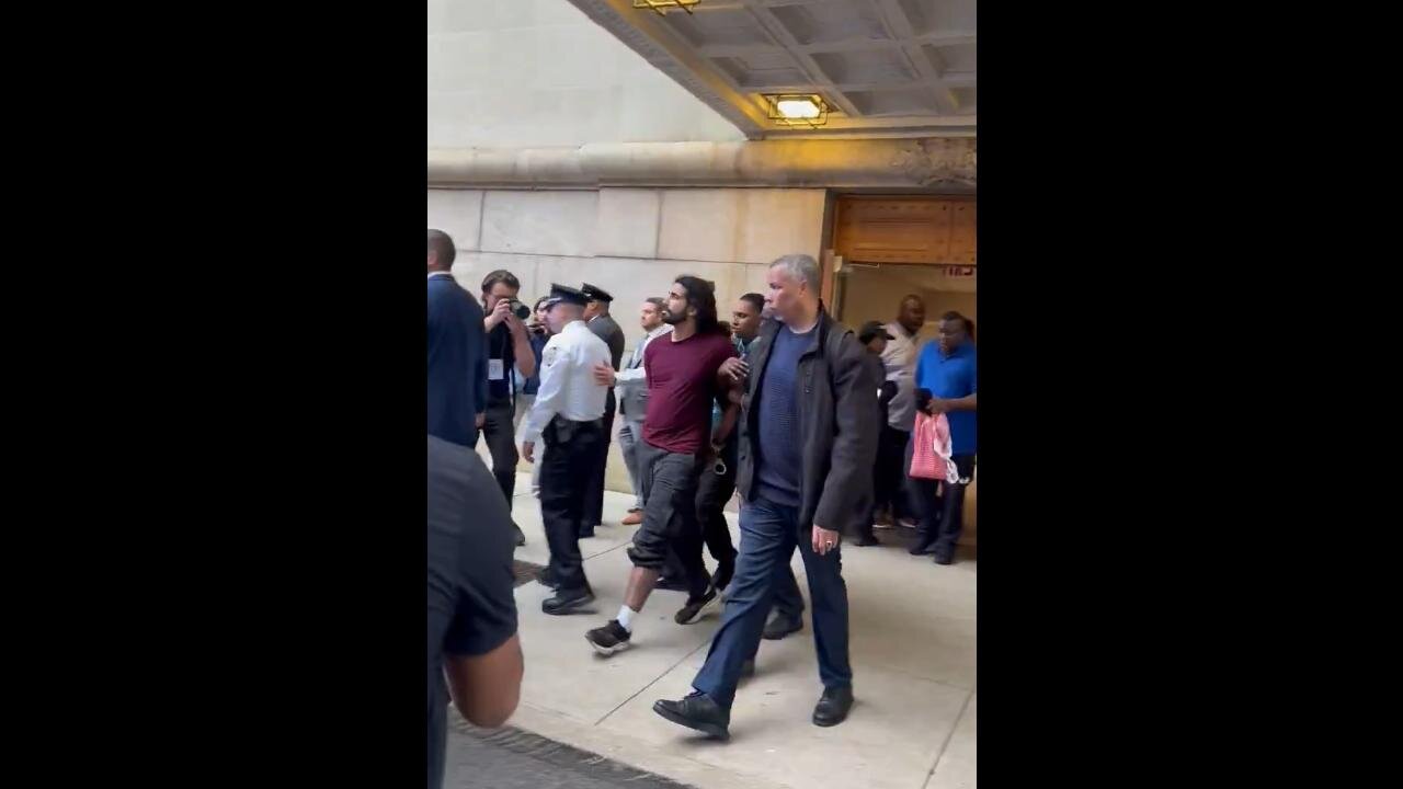 More Palestine protestors are ARRESTED & led out of Columbia University in handcuffs 5/7/25