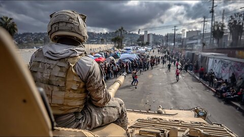 US Tanks Retake Border… as Migrants Flee to Mexico