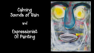 Calm Your Mind: Rain + Abstract Painting for Peaceful Focus