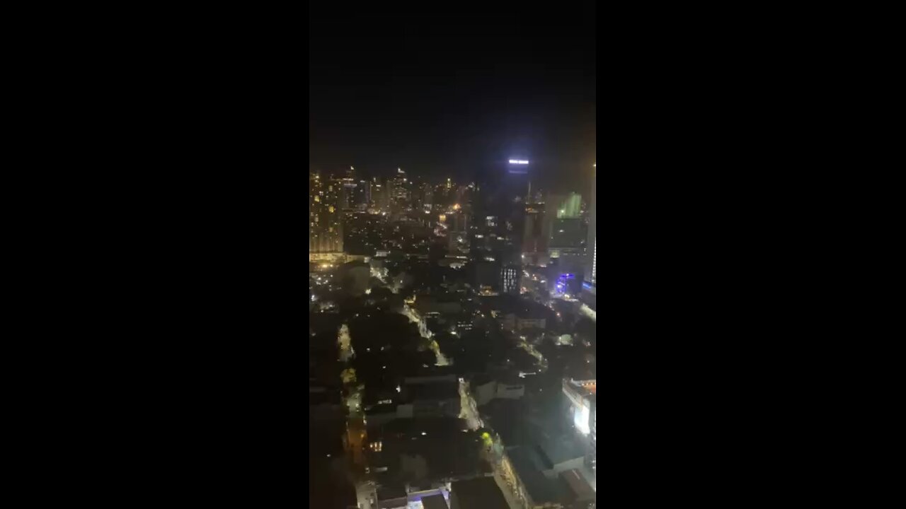 Fireworks during Easter night