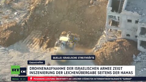 Drohnenaufnahmen überführen Hamas: Gestellte Leichenübergabe einer Geisel