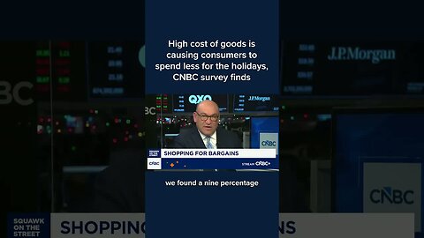 High cost of goods is causing consumers to spend less for the holidays, CNBC survey finds