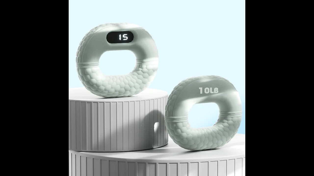 Portable Smart Counting Silicone Hand Grip Ring