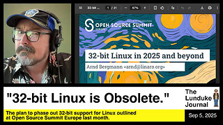 "32-bit Linux is Obsolete."