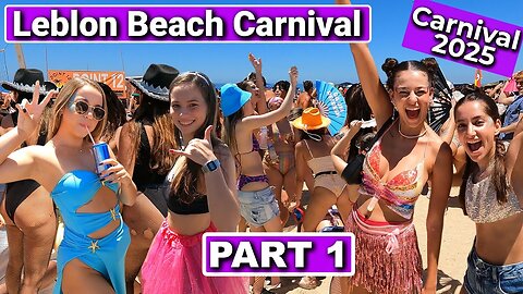 Rio Carnival Like You’ve Never Seen! 🎭🔥 Leblon Beach Party 2024 (Part 1) 