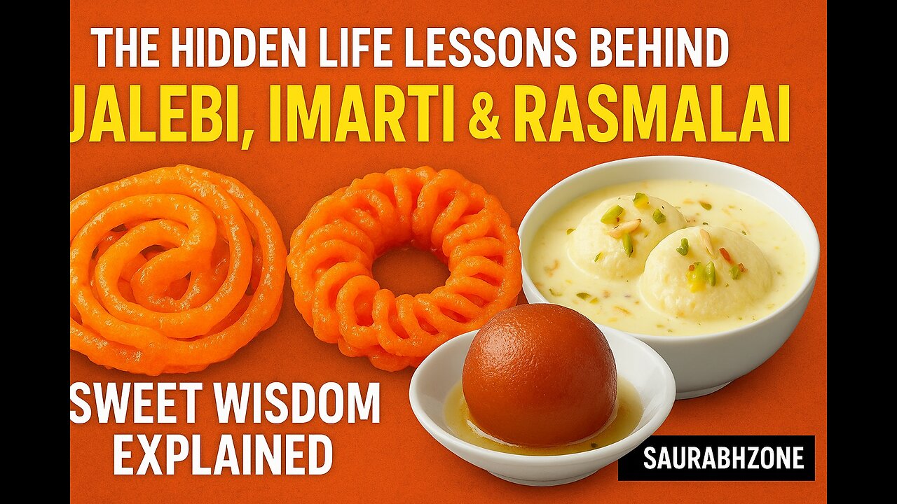 The Hidden Life Lessons Behind Jalebi, Imarti & Rasmalai | Sweet Wisdom Explained | SaurabhZone