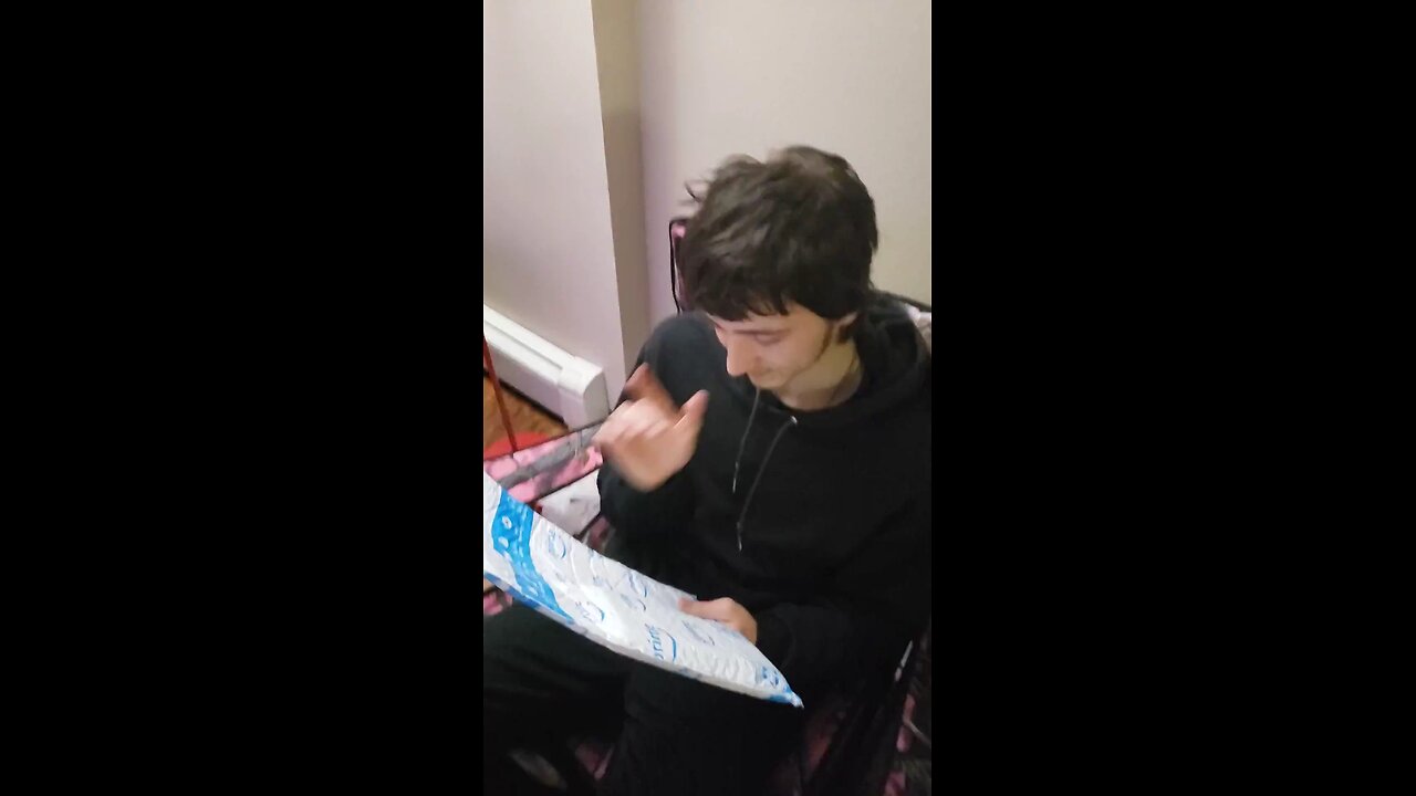 Giving my ex bff/fp Ash the Satanic Bible I had gotten him as a gift.