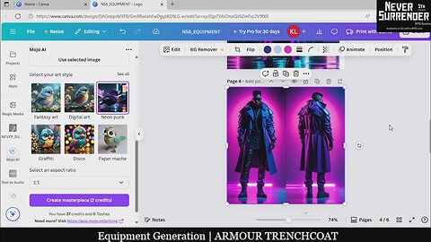 Equipment Generation | ARMOUR TRENCHCOAT