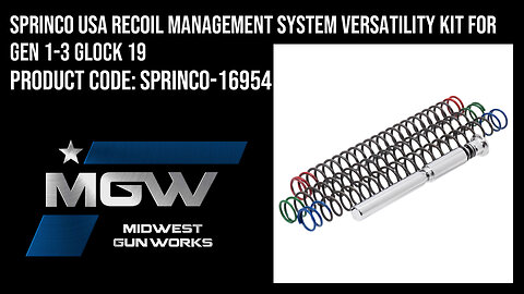 Sprinco USA Recoil Management System Versatility Kit For Gen 1-3 Glock 19 - SPRINCO-16954