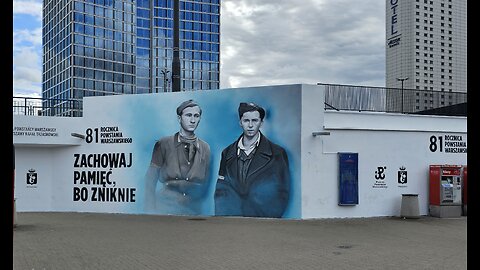 Mural upamiętniający 81 rocznicę wybuchu Powstania Warszawskiego [9:16]