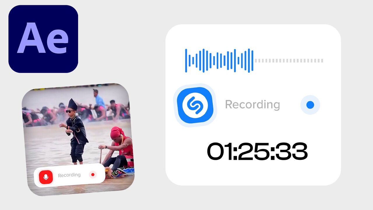 Animate Apple’s Shazam UI in After Effects – Clean Shape Morphing Tutorial