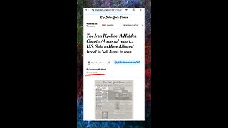 NYT 1991 article lays out how Israel was selling US weapons to Iran covertly without US approval