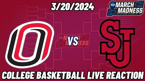 St John's vs Omaha Live Reaction | NCAA | MARCH MADNESS | 3/20/25 | St John's vs Omaha