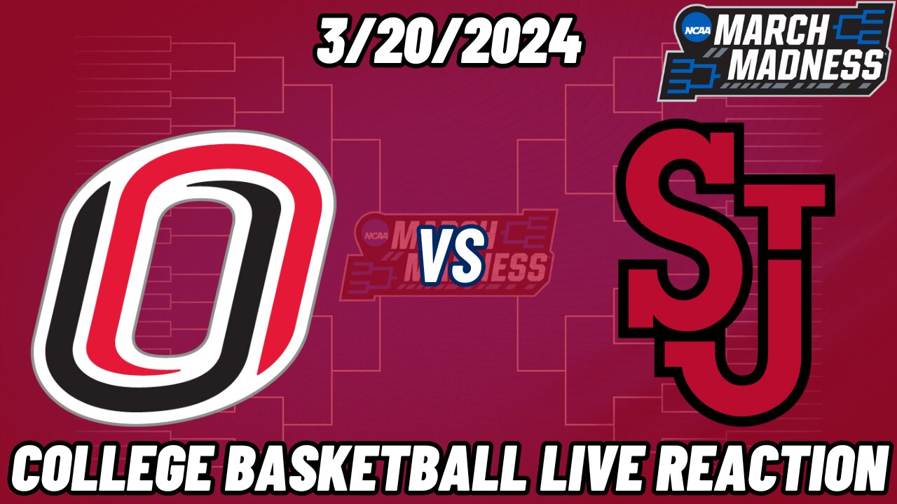 St John's vs Omaha Live Reaction | NCAA | MARCH MADNESS | 3/20/25 | St John's vs Omaha